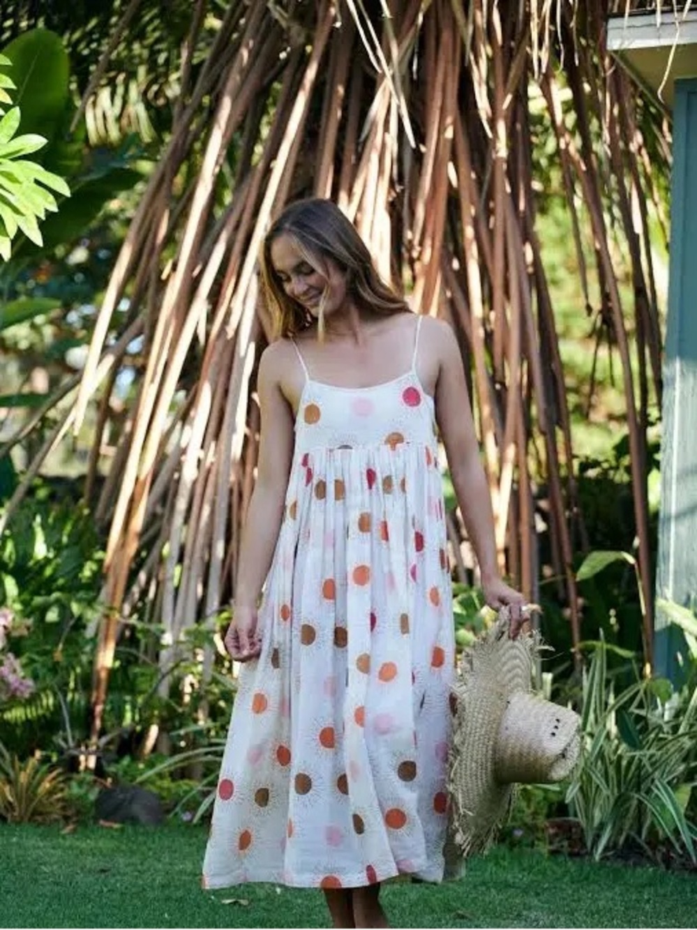 Pink Chicken White Midi Dress, sunny drees.